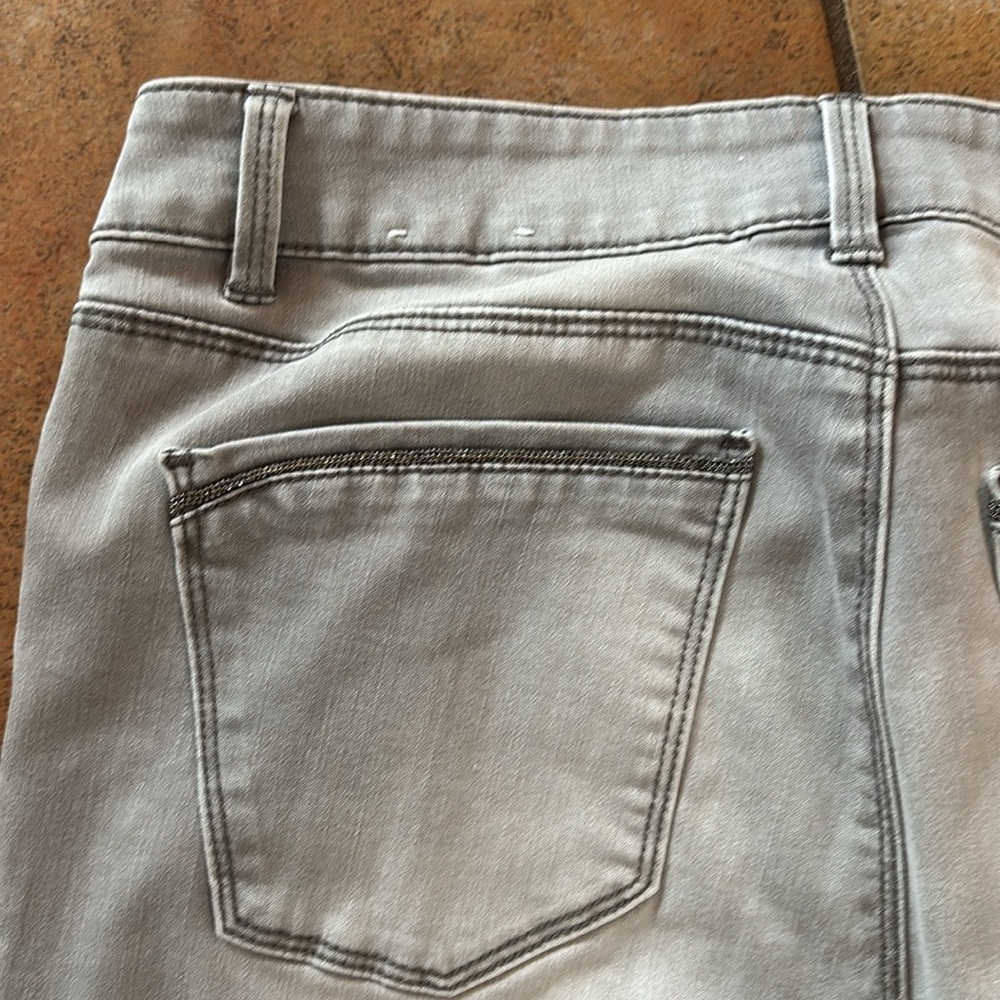 White House Black Market Sequin Jeans Size 4